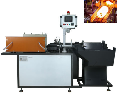 Machine de forgeage par induction de type alimentation automatique pour le chauffage des extrémités de barre