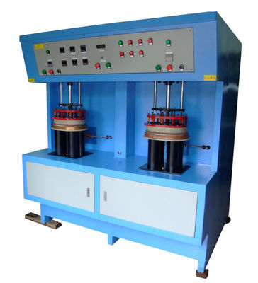 Machine de soudure d'induction de 2 stations pour souder la base plate d'acier inoxydable